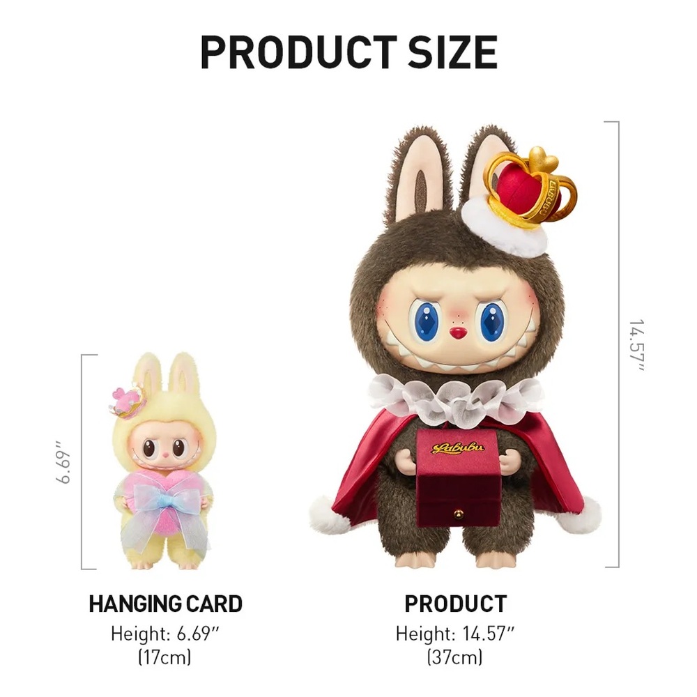 Brand New! LABUBU Set of 2 The Monsters Let’s Checkmate King & Queen